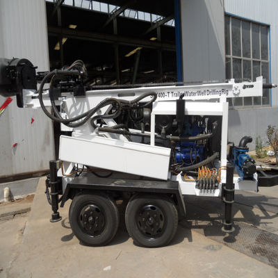 Trailer Mounted Portable Water Well Drilling Rig Machine